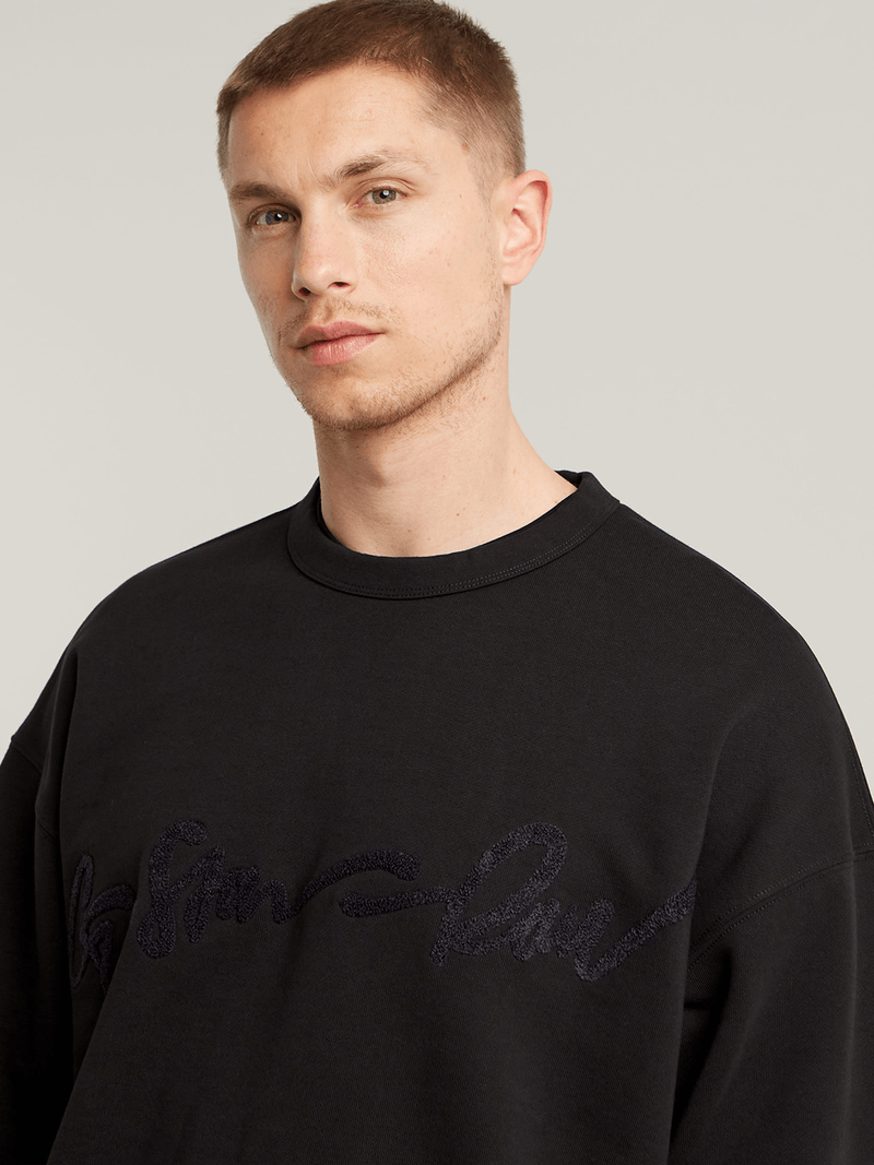 G-Star Men's Chenille Black Sweatshirt