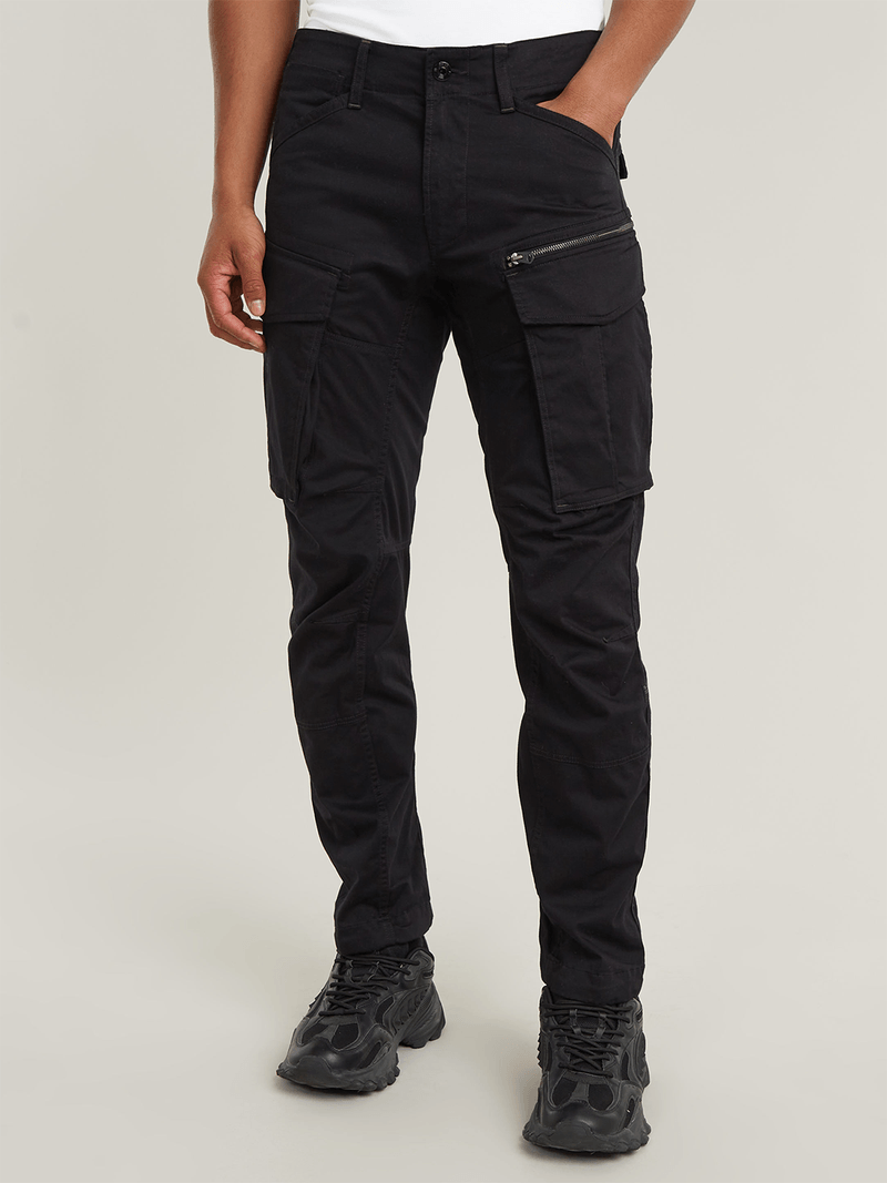 G-Star Men's Rovic 3D Zip Tapered Cargo Black Pants