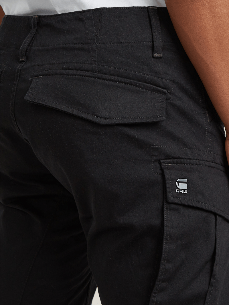G-Star Men's Rovic 3D Zip Tapered Cargo Black Pants