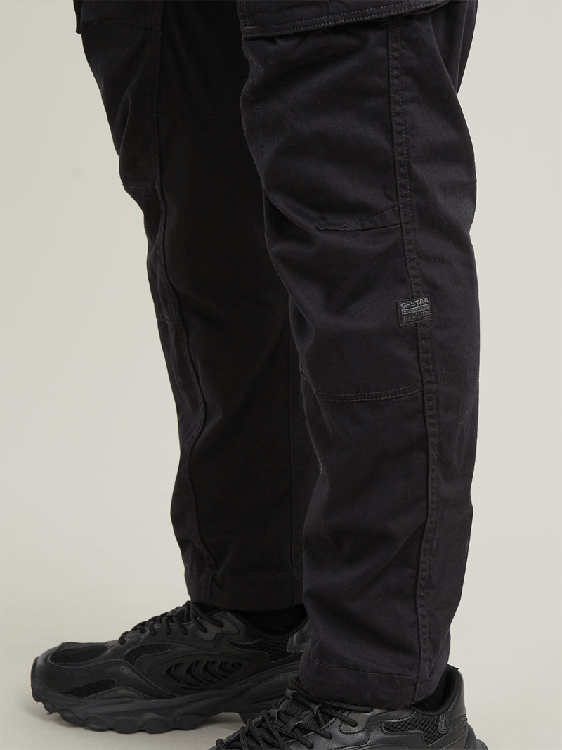 G-Star Men's Rovic 3D Zip Tapered Cargo Black Pants