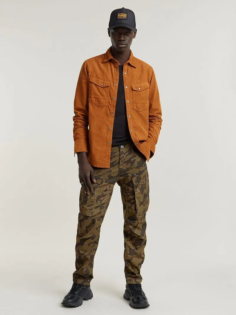 G-Star Men's Rovic Zip 3D Regular Tapered Green Island Camo Pants