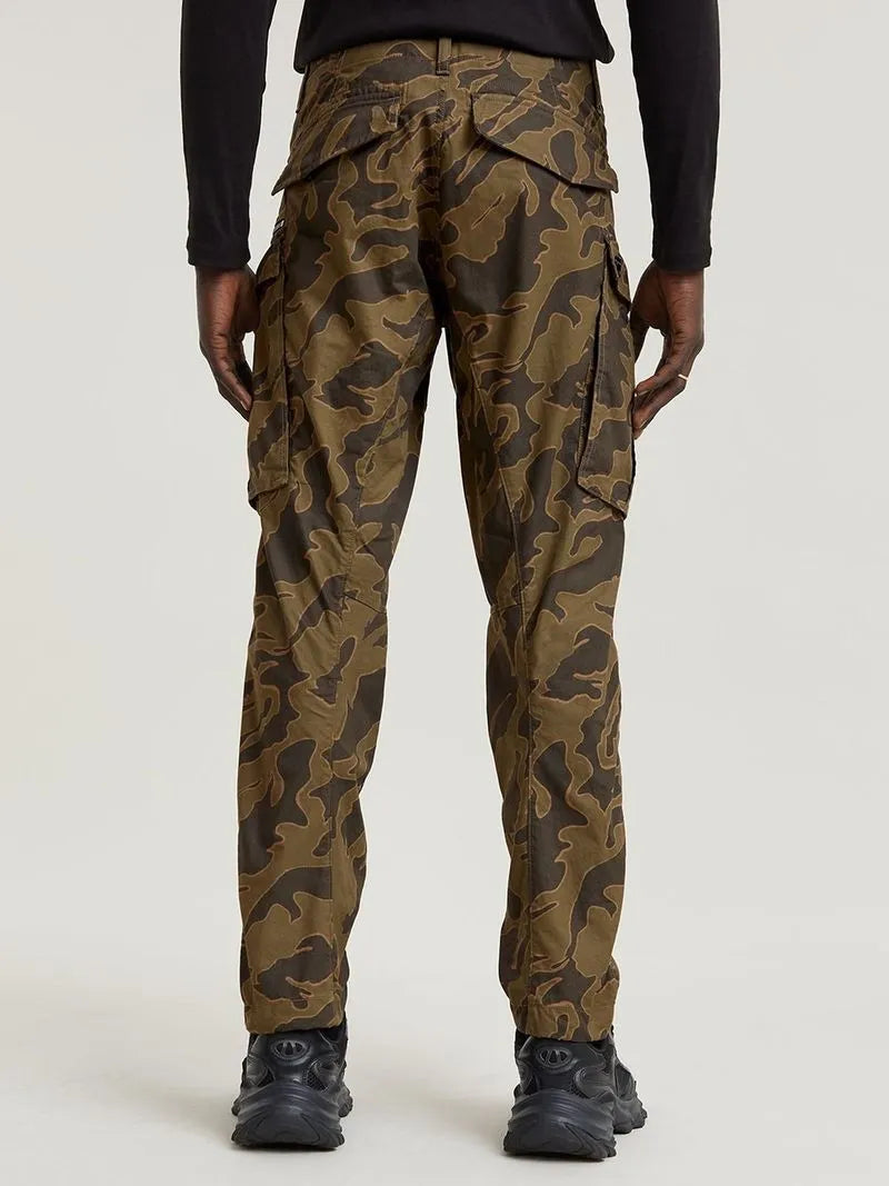 G-Star Men's Rovic Zip 3D Regular Tapered Green Island Camo Pants