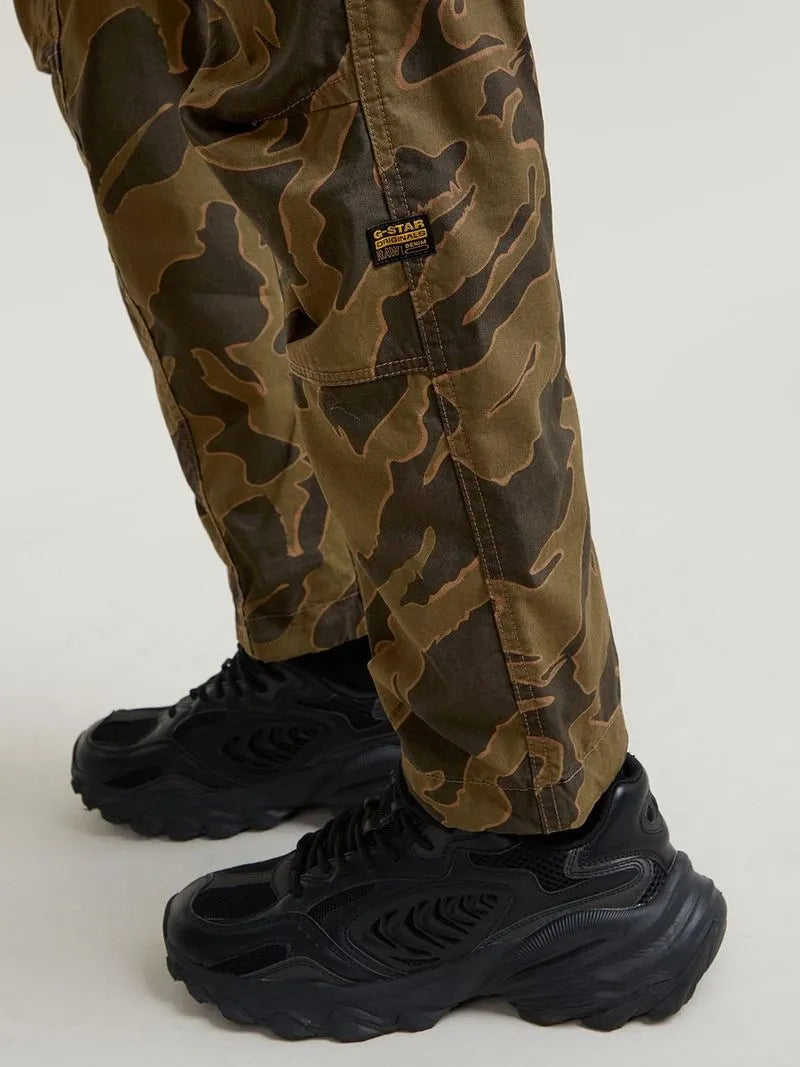 G-Star Men's Rovic Zip 3D Regular Tapered Green Island Camo Pants