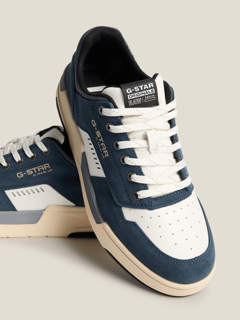 G-Star Men's Rine CTR White/ Blue Sneakers