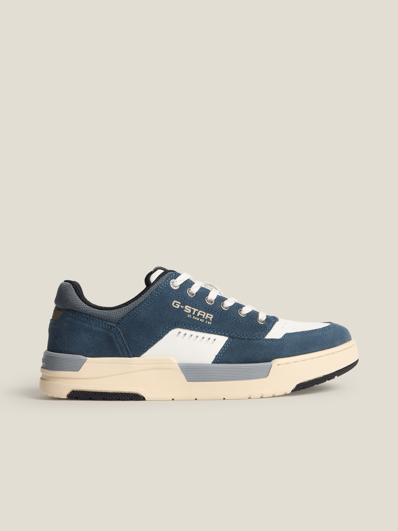 G-Star Men's Rine CTR White/ Blue Sneakers