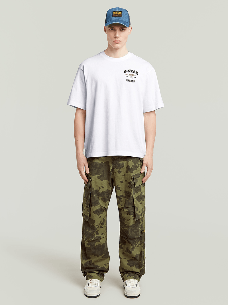 G-Star Men's R-3N Regular Straight Camo Cargo Pants