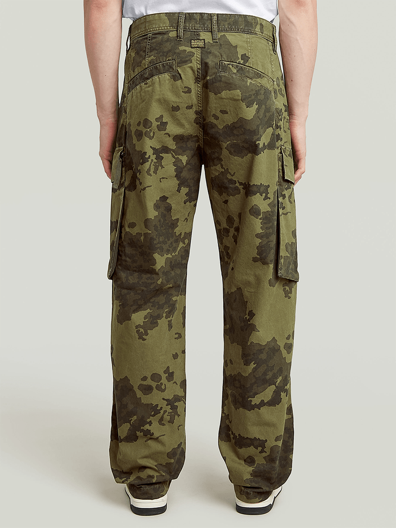 G-Star Men's R-3N Regular Straight Camo Cargo Pants