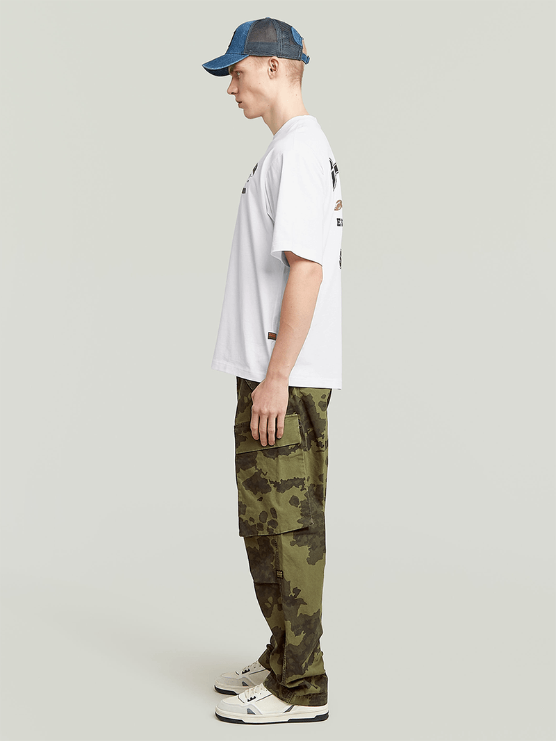 G-Star Men's R-3N Regular Straight Camo Cargo Pants