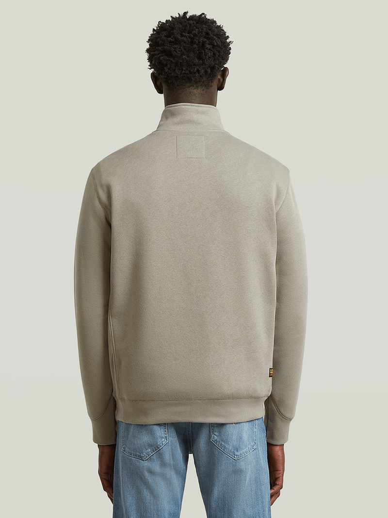 G-Star Men's Pacior Core Half Zip Beige Sweater
