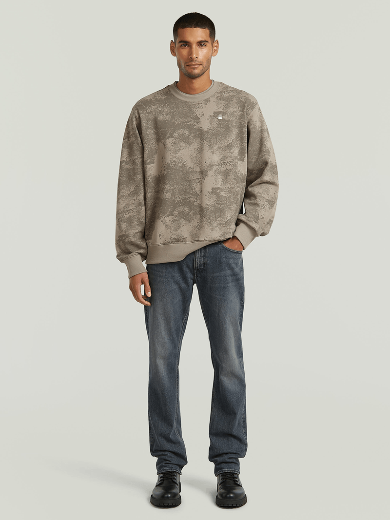 G-Star Men's AOP Looper Grey Sweater