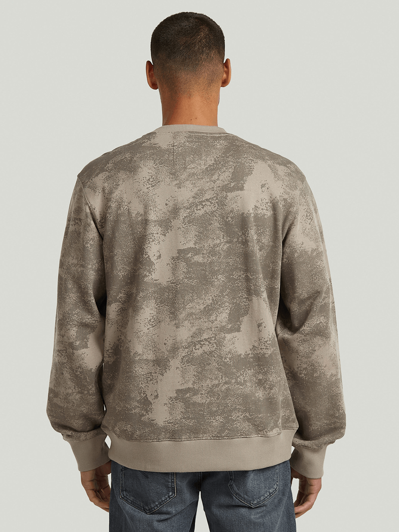 G-Star Men's AOP Looper Grey Sweater