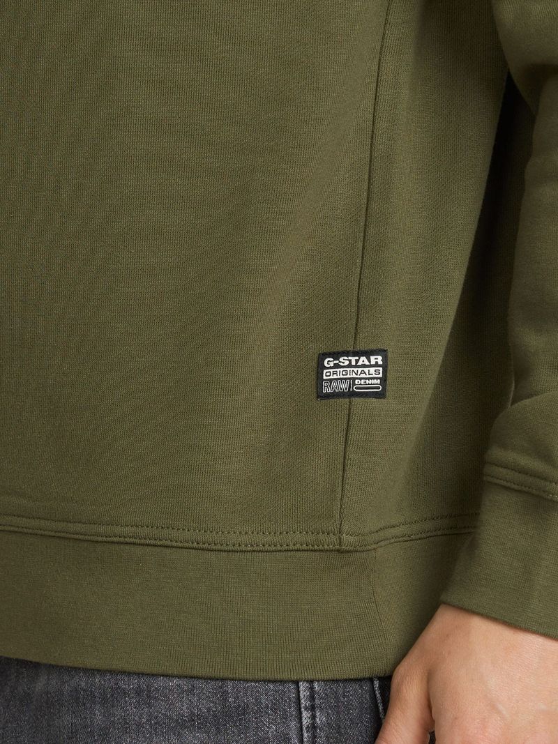 G-Star Men's G-Script Logo Green Sweatshirt