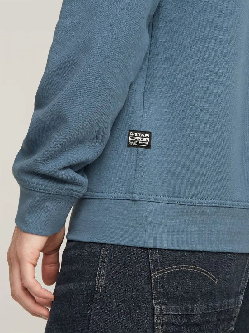 G-Star Men's G-Script Logo Blue Sweatshirt