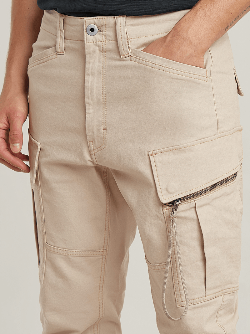 G-Star Men's Skinny Zip Cargo Beige Pants