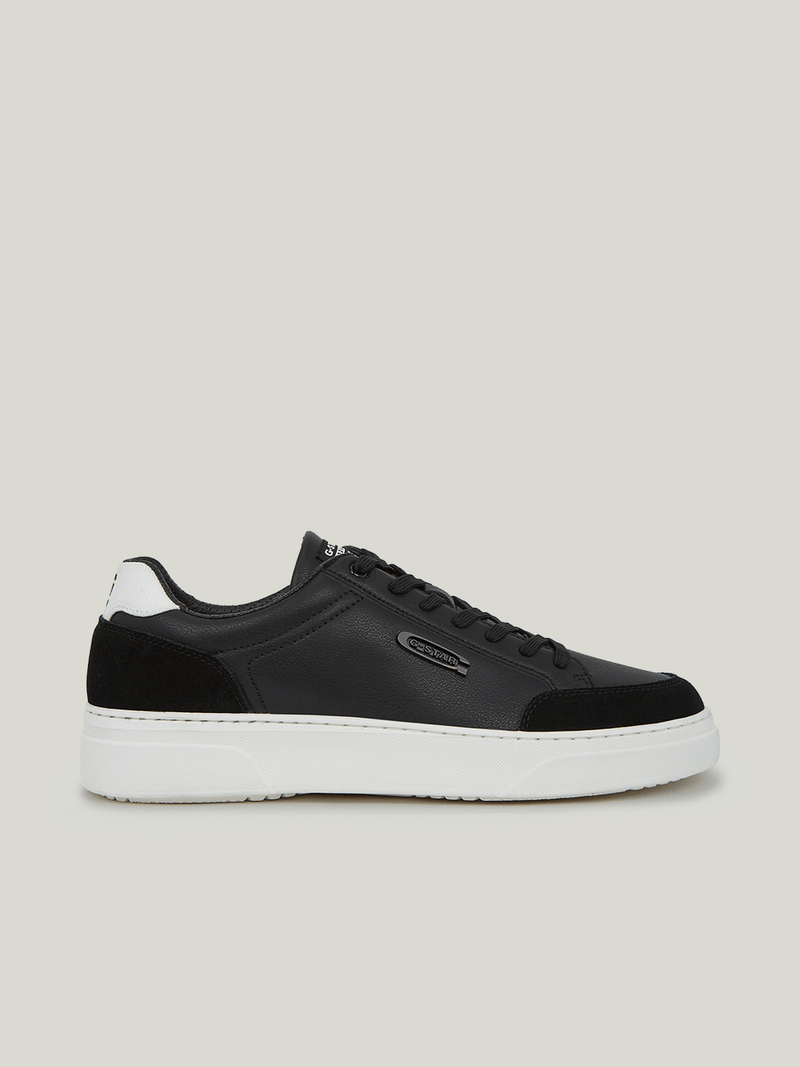 G-Star Men's Straker Leather Black/White Sneakers