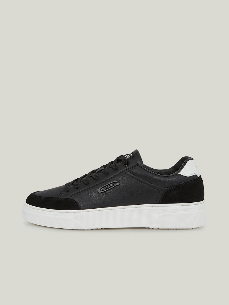 G-Star Men's Straker Leather Black/White Sneakers