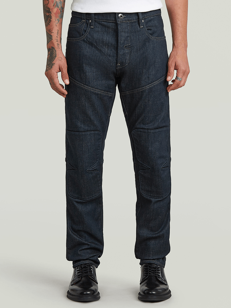 G-Star Men's Biker Patched 3D Slim Denim Blue Jeans