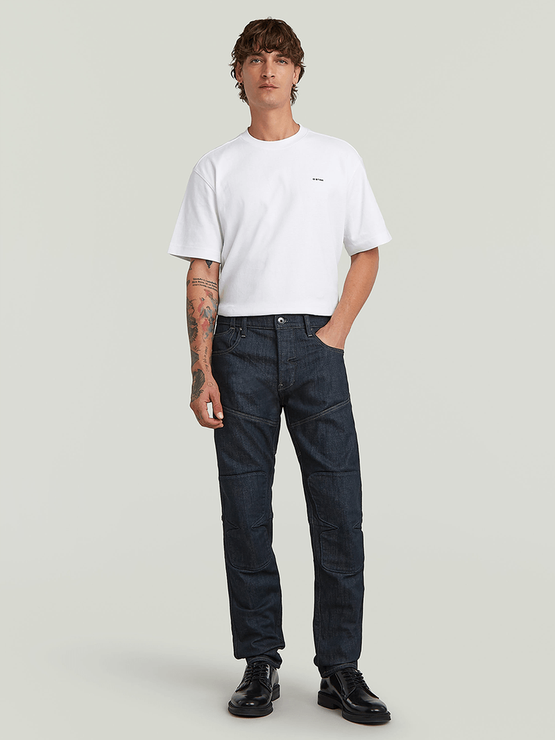 G-Star Men's Biker Patched 3D Slim Denim Blue Jeans