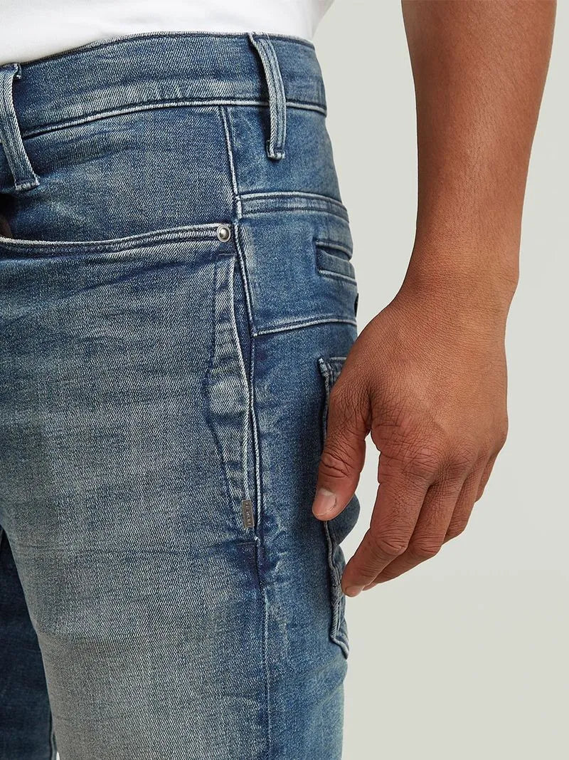 G-Star Men's D-Staq 3D Slim Denim Blue Jeans