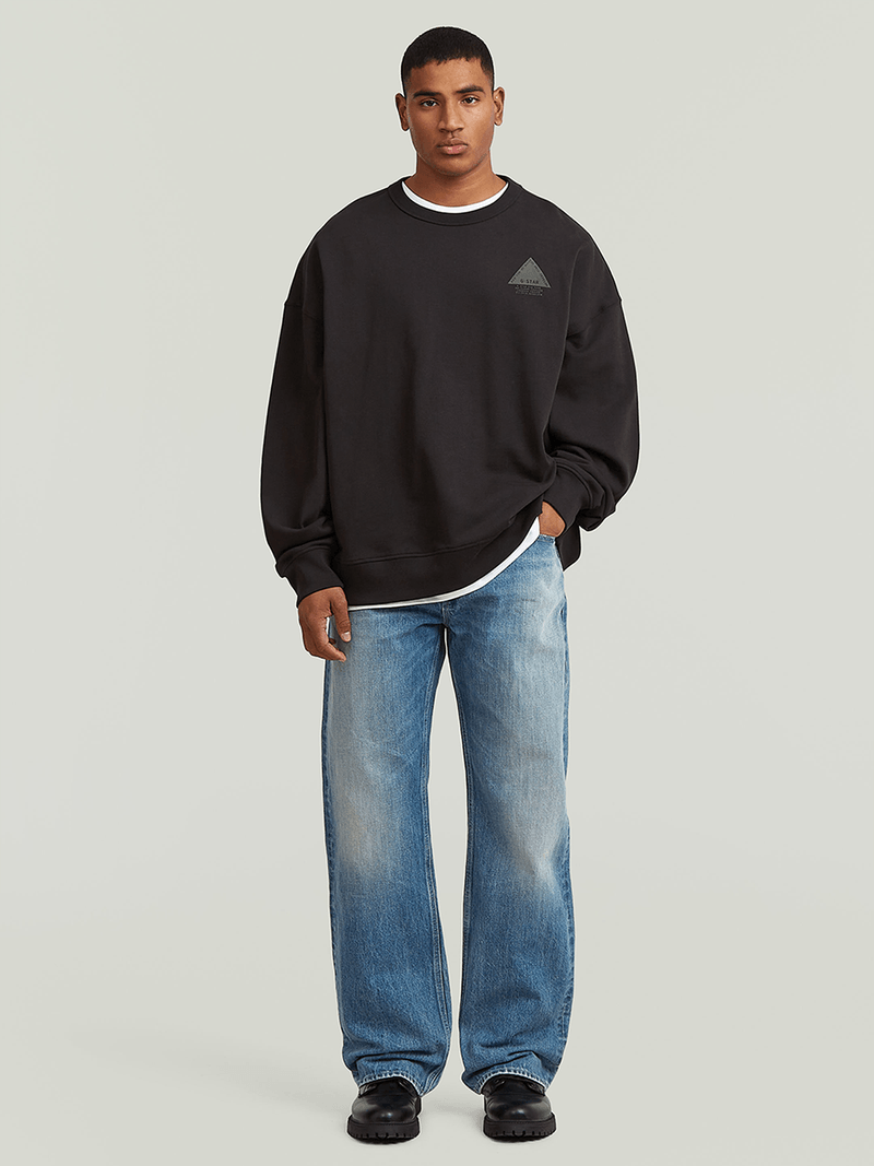 G-Star Men's Triangle Graphic Black Sweater