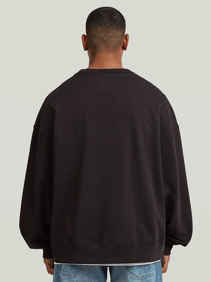G-Star Men's Triangle Graphic Black Sweater