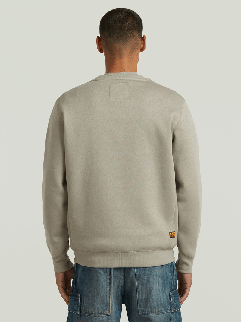 G-Star Men's Core Long Sleeve Beige Sweater