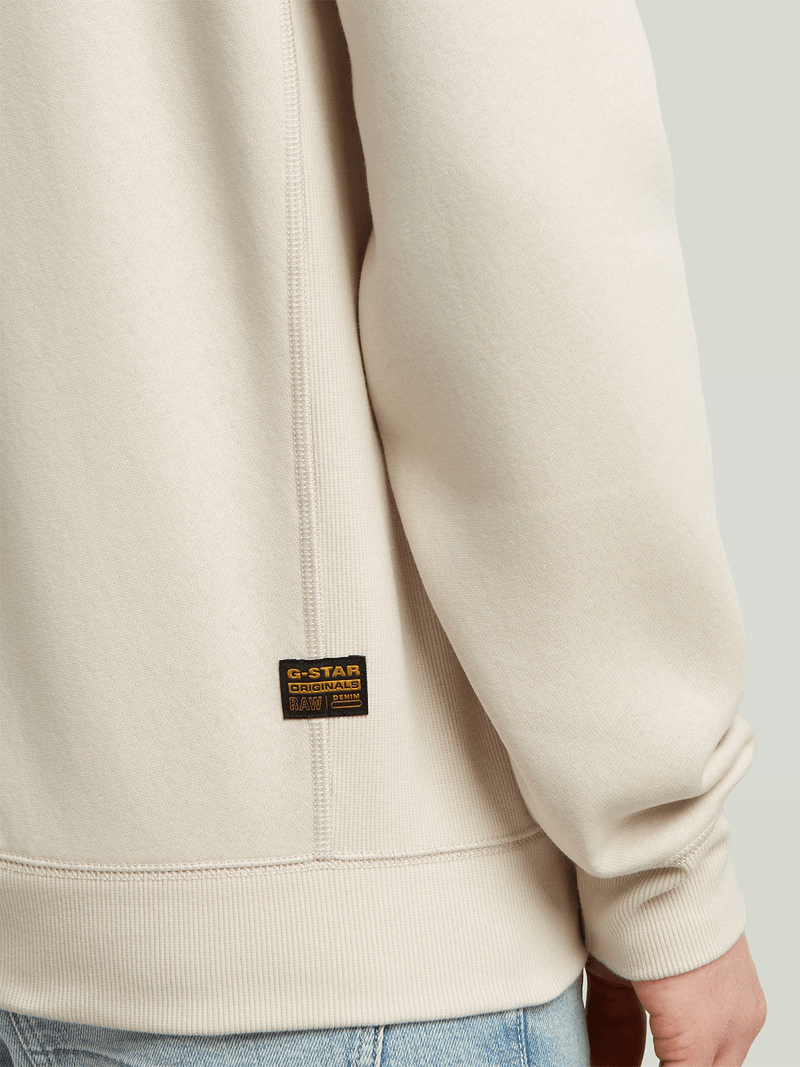G-Star Men's Core Long Sleeve White Sweater