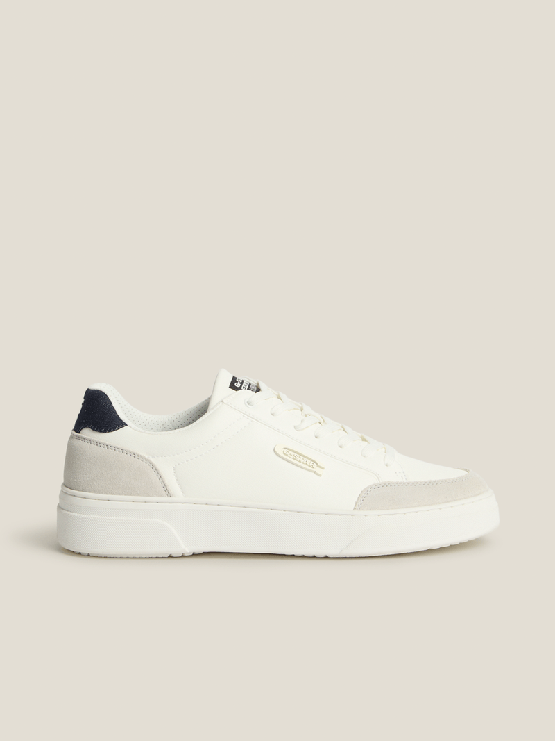 G-Star Men's Straker Leather Navy/White Sneakers