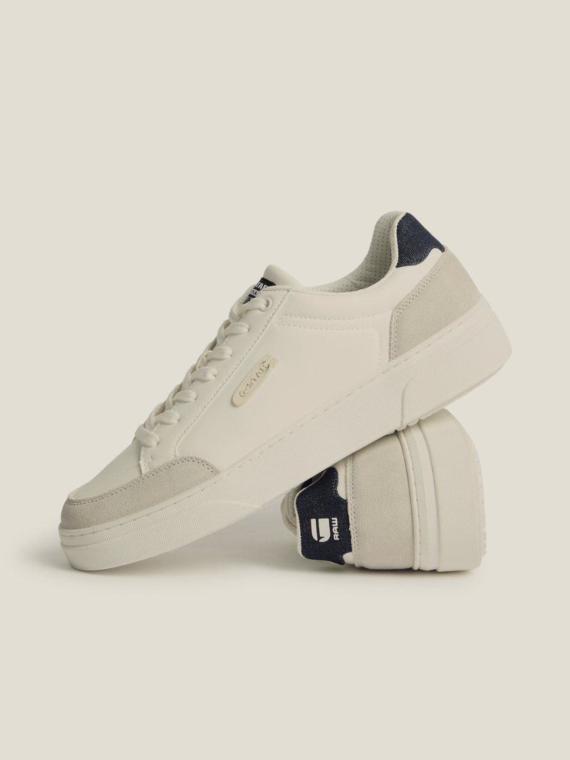 G-Star Men's Straker Leather Navy/White Sneakers