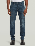 G-Star Men's Biker Patched 3D Slim Denim Blue Jeans