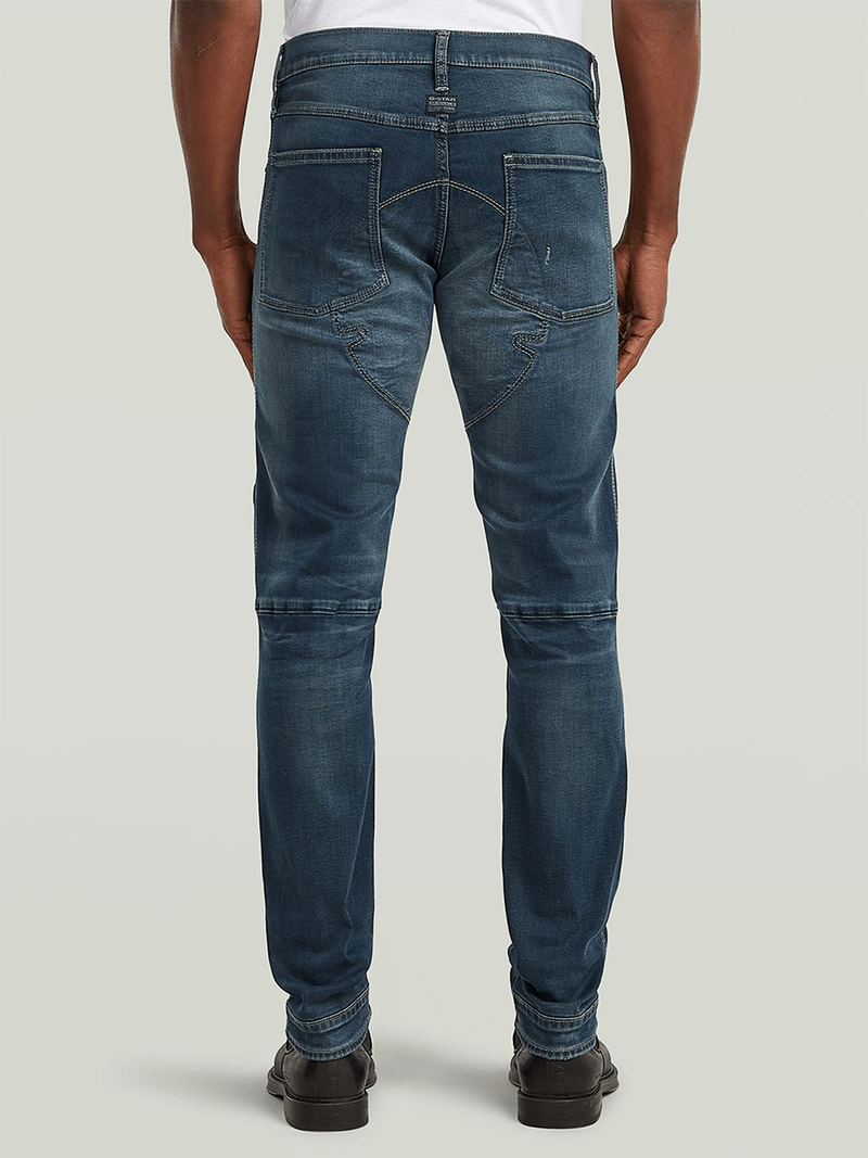 G-Star Men's Biker Patched 3D Slim Denim Blue Jeans