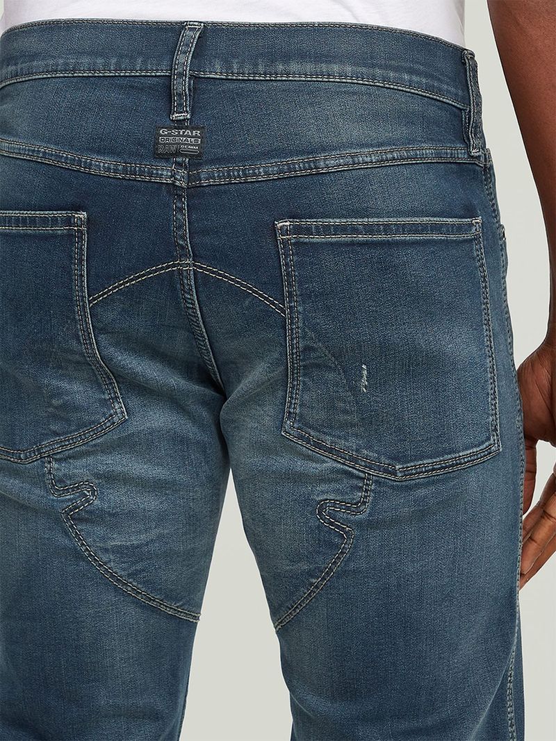 G-Star Men's Biker Patched 3D Slim Denim Blue Jeans