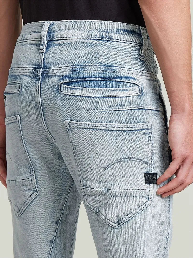 G-Star Men's D-Staq 3D Slim Light Blue Denim Jeans