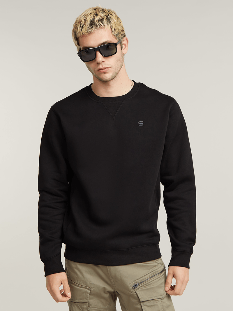G-Star Men's Premium Core Black Sweater
