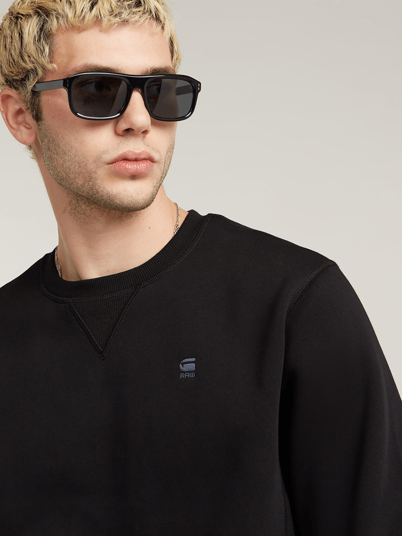 G-Star Men's Premium Core Black Sweater