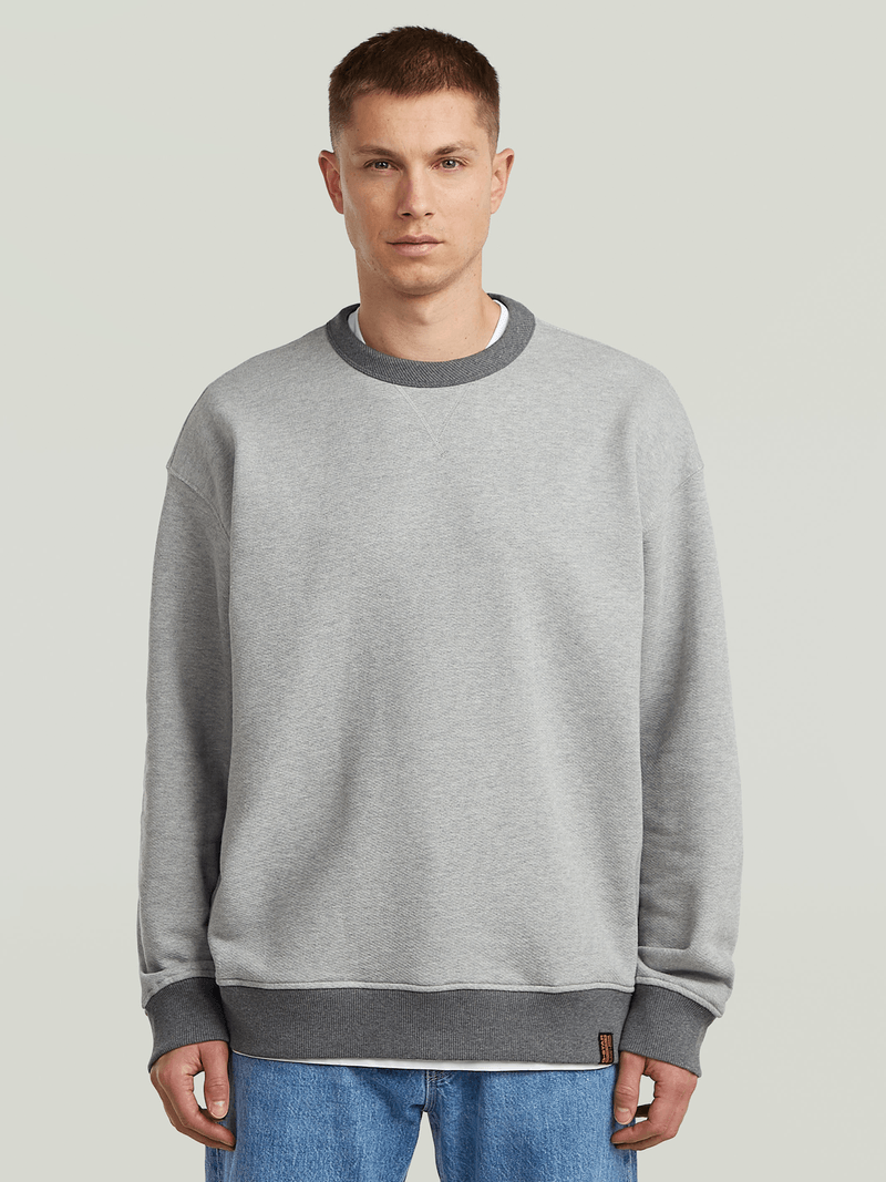 G-Star Men's GS-01 Relaxed Grey Sweater