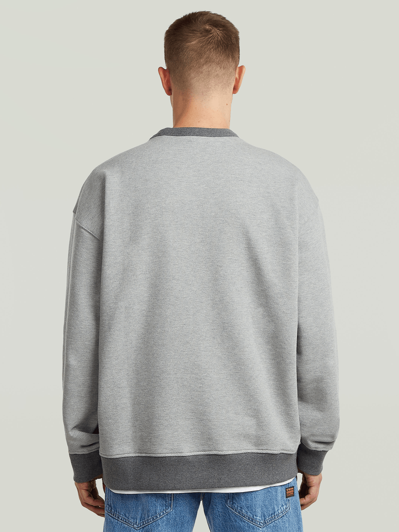G-Star Men's GS-01 Relaxed Grey Sweater