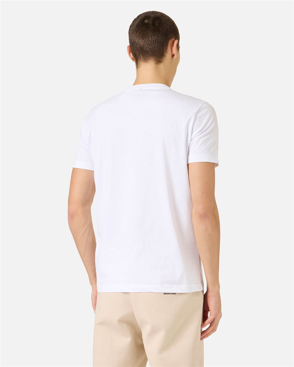 Iceberg Slim fit optic white cotton jersey T-shirt with logo print