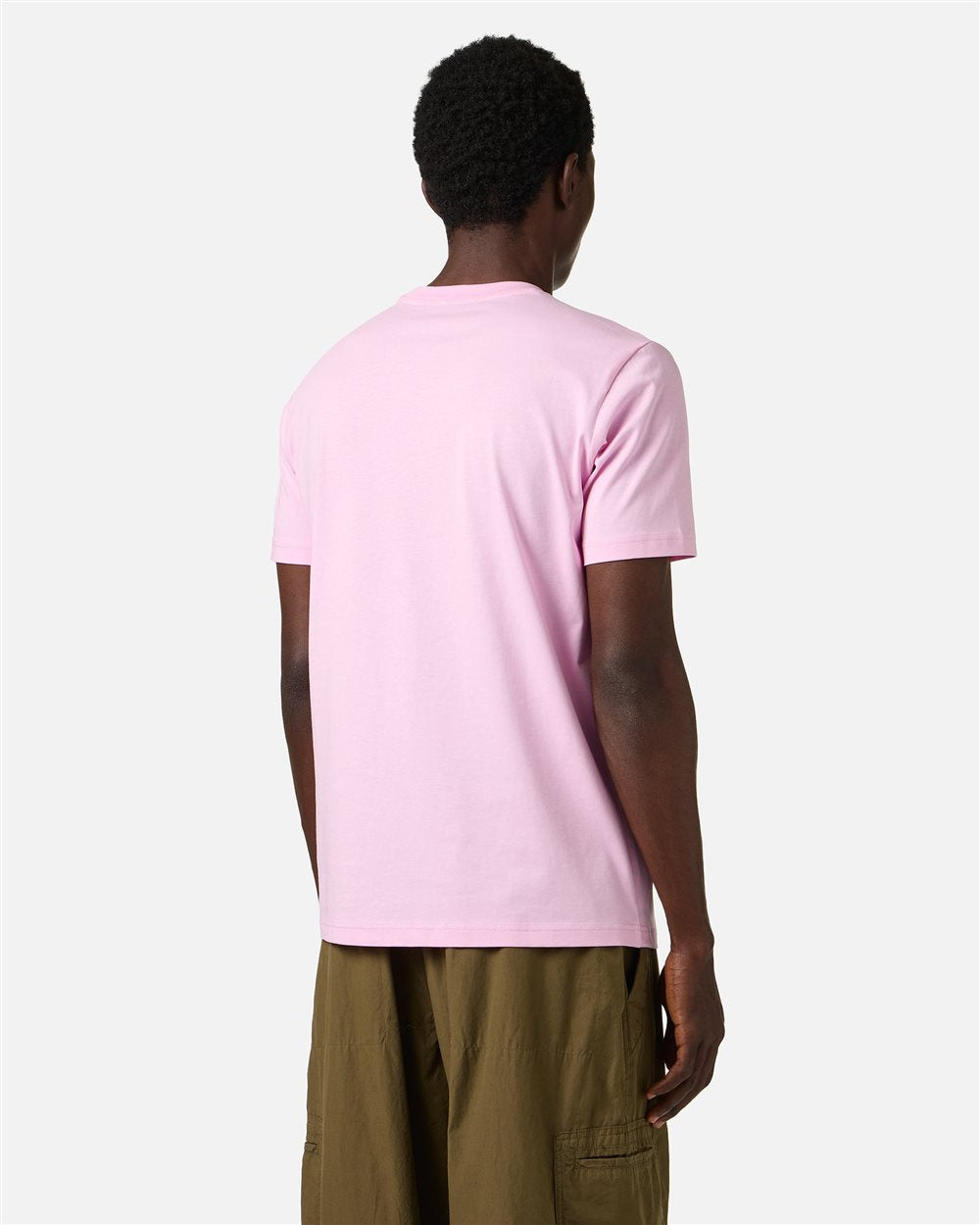 Iceberg Slim fit pink cotton jersey T-shirt with logo print