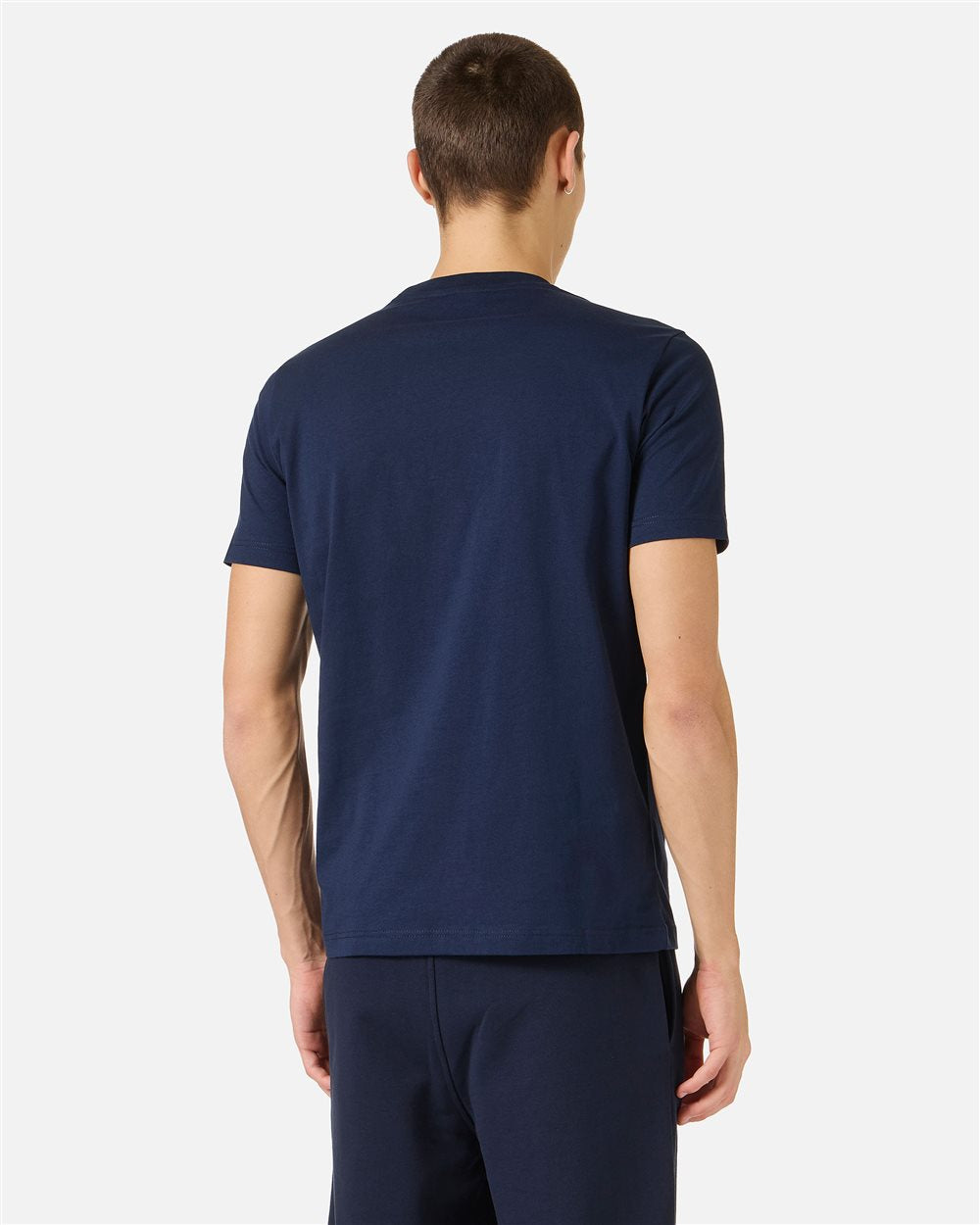Iceberg Slim fit blue cotton jersey T-shirt with logo print