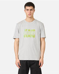 Iceberg Light gray melange, regular fit cotton jersey T-shirt