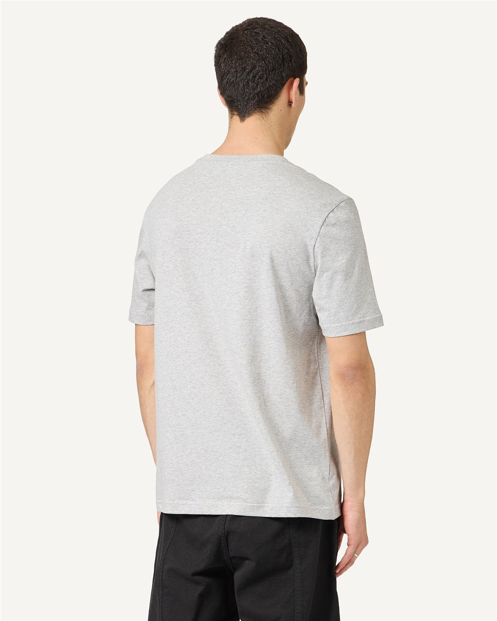 Iceberg Light gray melange, regular fit cotton jersey T-shirt