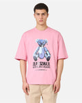 Iceberg Relaxed fit, pink cotton jersey T-shirt