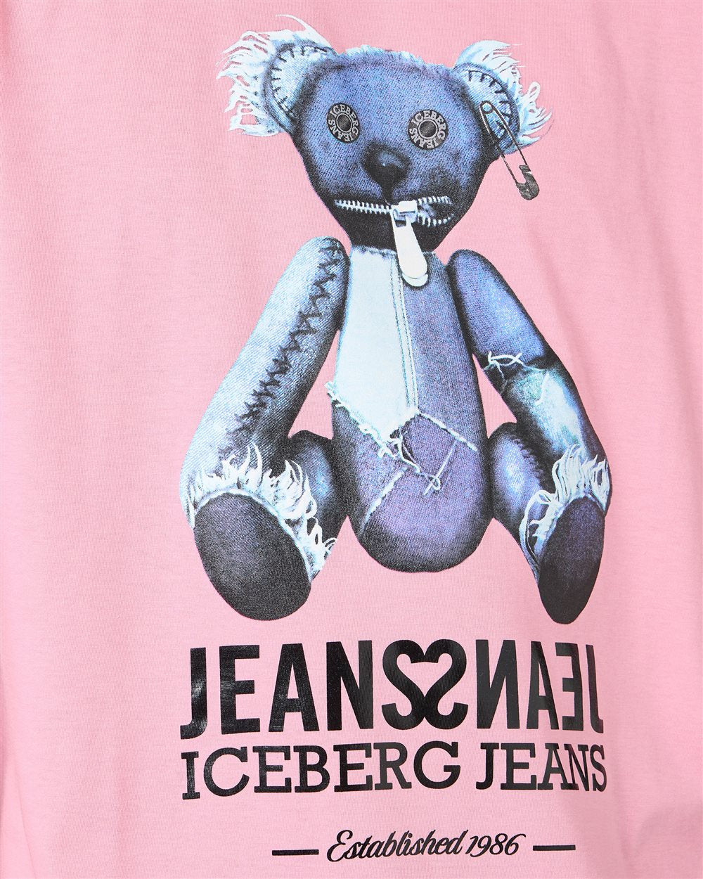 Iceberg Relaxed fit, pink cotton jersey T-shirt