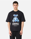 Iceberg Black, relaxed fit cotton jersey T-shirt