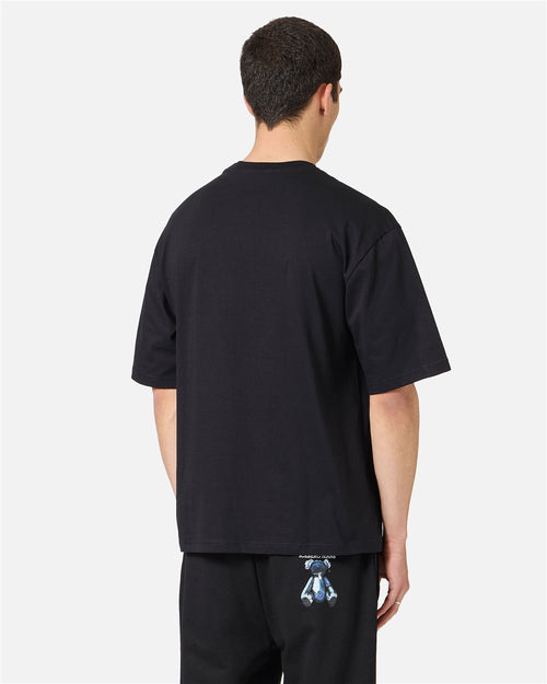 Iceberg Black, relaxed fit cotton jersey T-shirt