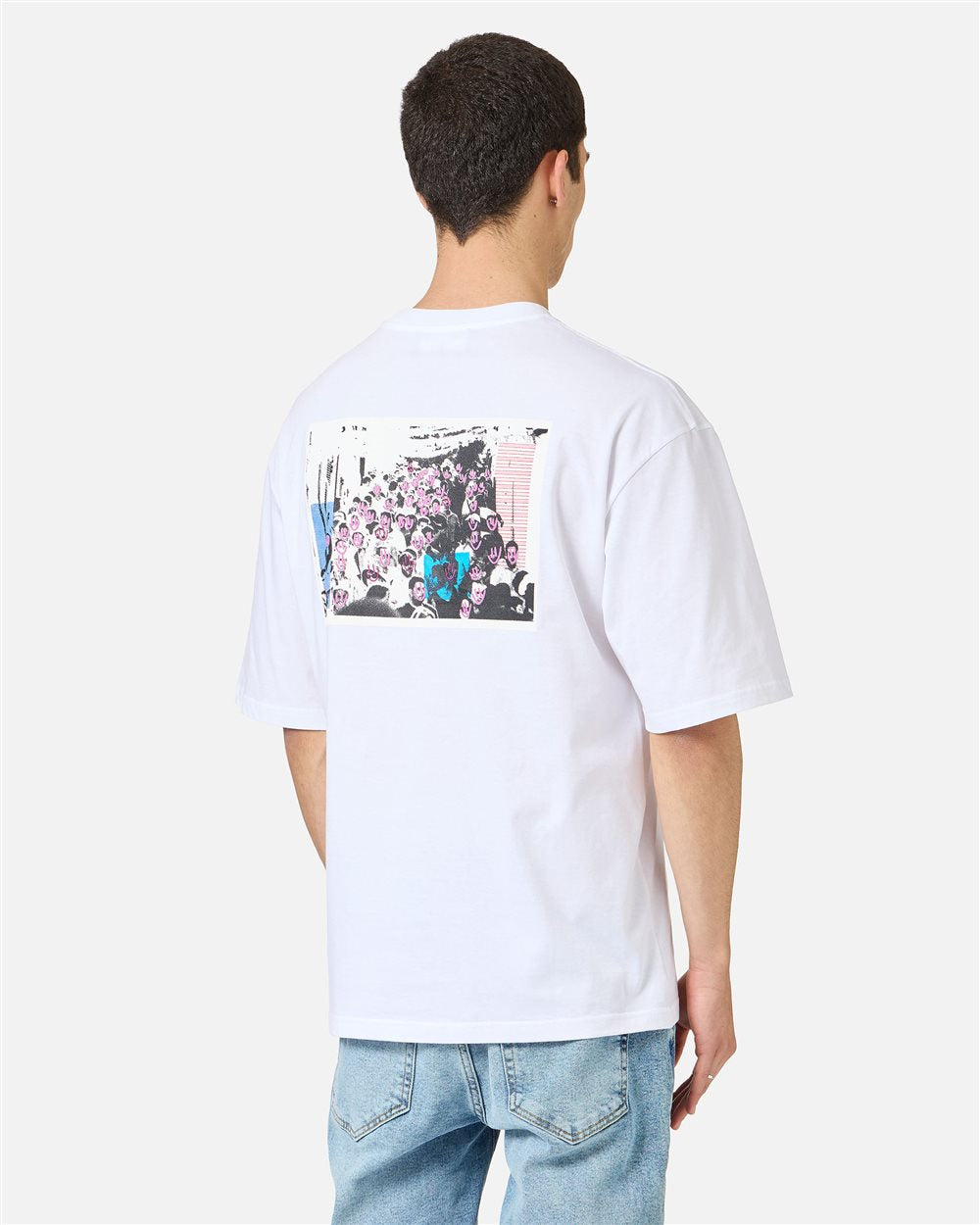 Iceberg Relaxed fit optic white cotton jersey T-shirt with print