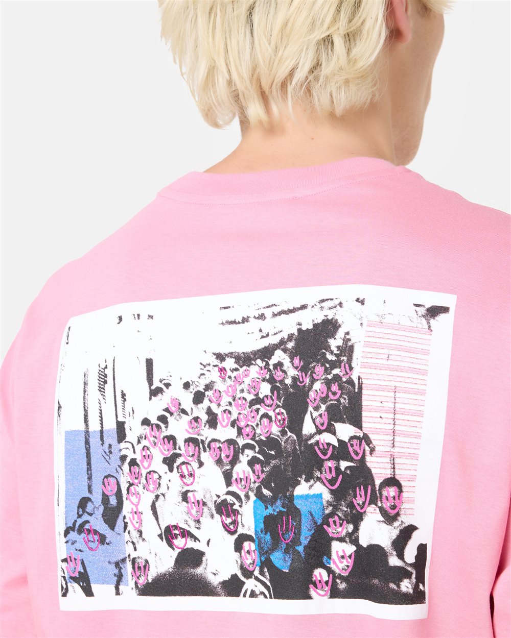 Iceberg Relaxed fit girls pink T-shirt in cotton jersey with print