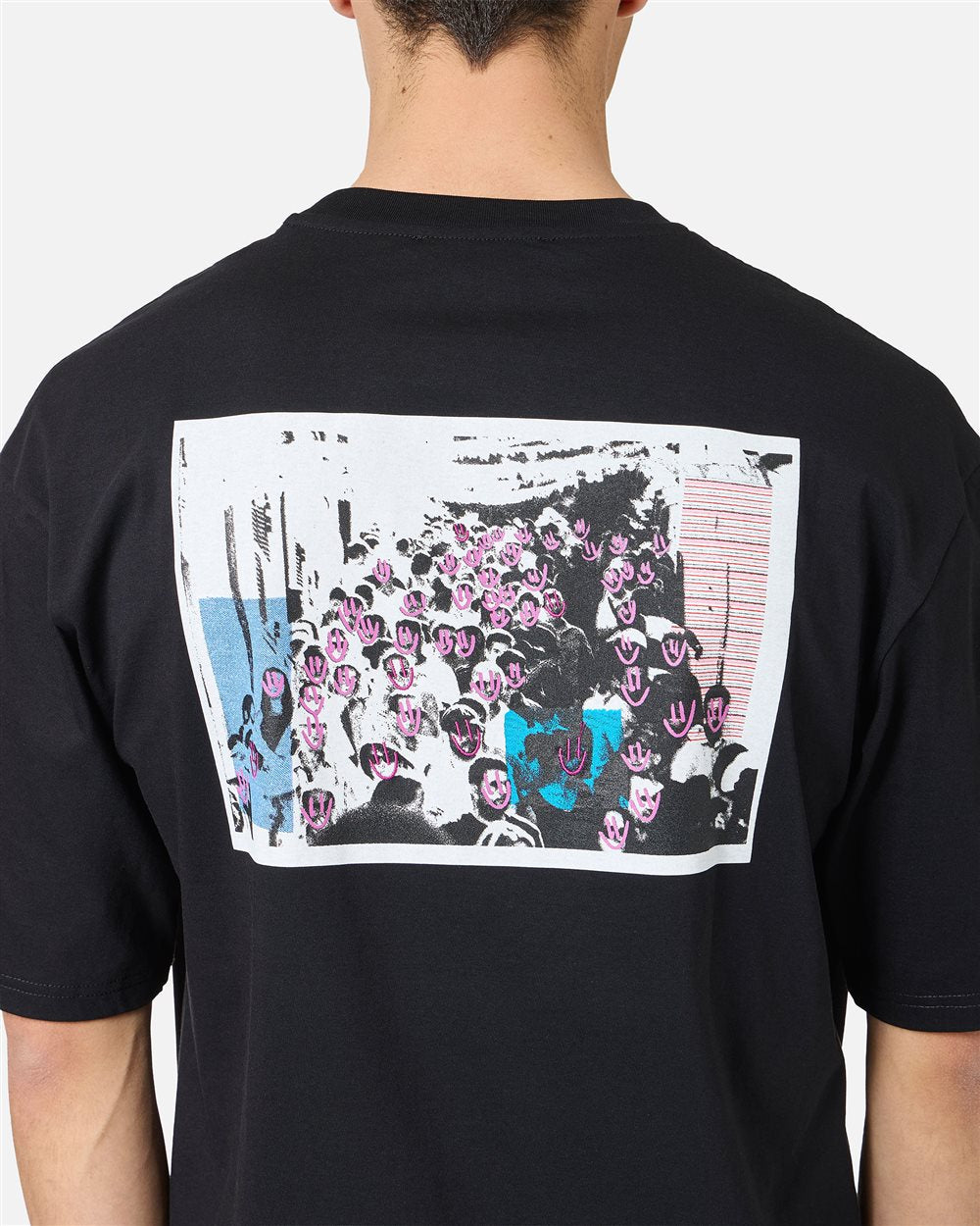 Iceberg Relaxed fit black cotton jersey T-shirt with print