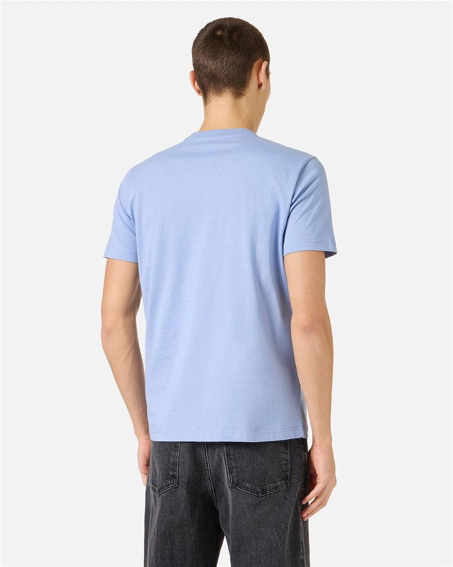 Iceberg Slim fit powder blue cotton jersey T-shirt with logo print